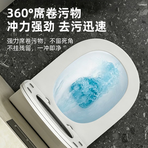 WC suspendu moderne Jinbi Kitchen Bath W021 à chasse d'eau silencieuse pour salle de bain - Product Image 3