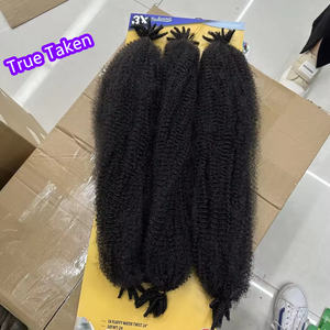 3x Vooruitgerekte Kanekalon Pluizig Water Draai 24 "Afro Marley Draai Vlechthaar 24 Inch Kinky - Product Image 6