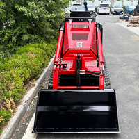 Minicaricatore cingolato Euro 5 CE EPA con motore Kubota per giardinaggio