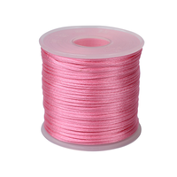 Corde en Nylon multicolore en Satin à queue de Rat, cordon de perles tissé, cordon de perles