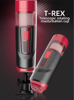 Godet Masturbateur Masculin Automatique à Vibration Télescopique et Rotation de Piston, Effet de Succion, Vagin Artificiel Réaliste, Jouet Sexuel pour Hommes