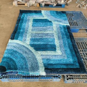 3D Bán Buôn Giá Rẻ Giá Hiện Đại <span class=keywords><strong>Polyester</strong></span> <span class=keywords><strong>300D</strong></span> Lụa Với Sợi Đàn Hồi Xù Xì Thảm Cho Phòng Khách - Product Image 1