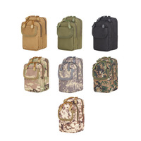 TONMO Nueva Bolsa Táctica de Cintura con Cremallera, Bolsa Molle de Oxford para Herramientas y Gadgets, 13x7x18cm, Equipo de Defensa Personal