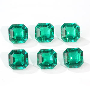 Esmeraldas Hidrotermales con Corte Asscher de Primera Calidad, 0.5ct-5ct, Esmeraldas Cultivadas en Laboratorio, Gemas Sueltas Sintéticas de Varios Tamaños para Joyería - Product Image 6