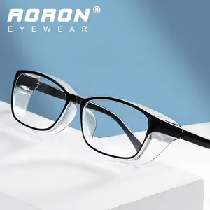 Atacado lente anti fog prescrição-Aoron óculos de Alta Qualidade Anti Luz Azul Óculos De Proteção Para Os Olhos Anti Nevoeiro Farinha-Prescrição de Óculos De Segurança à prova de Google 3032