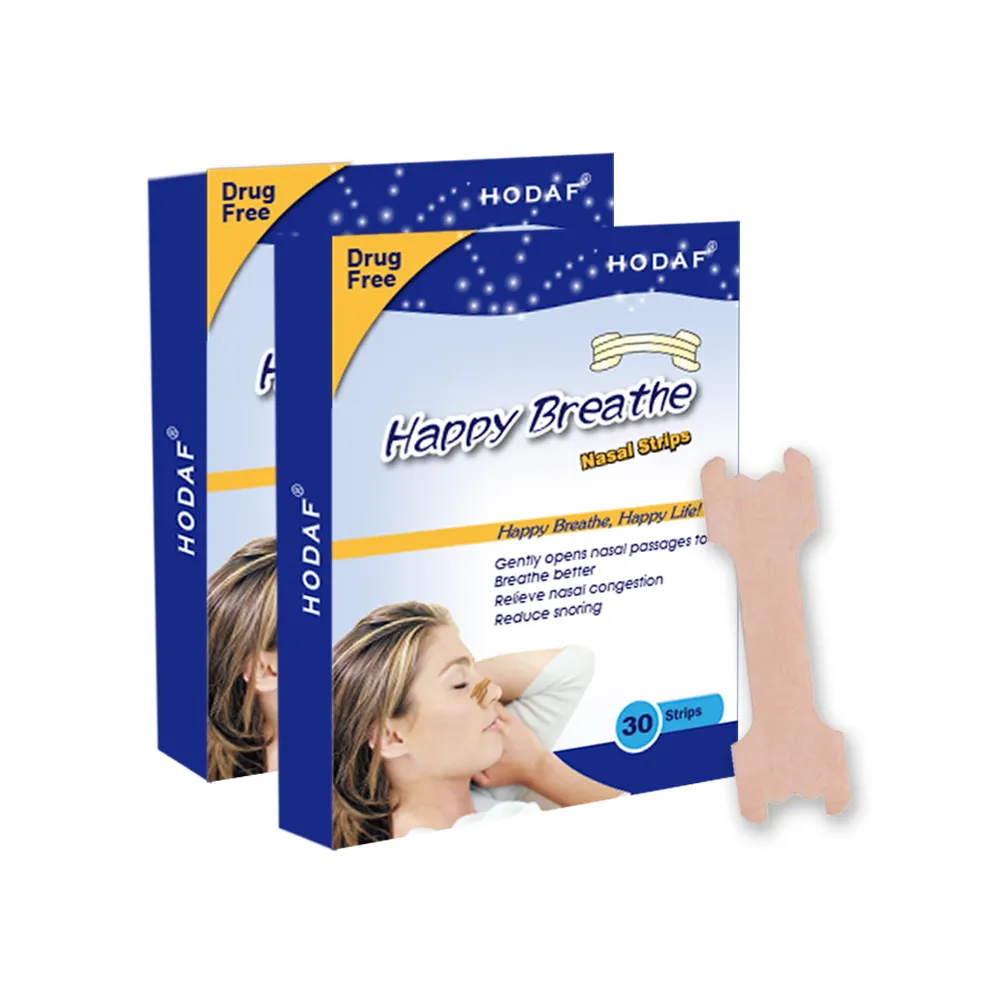 Großhandel individueller farbiger Nasenstreifen Anti-Schnarren Nasenstreifen klarer Nasenstreifen Atmung
