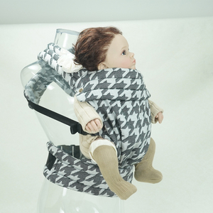 Porte-bébé ergonomique <span class=keywords><strong>de</strong></span> luxe en coton et lin, à dissipation thermique, doux, facile à ranger, capacité 15 kg - Product Image 4