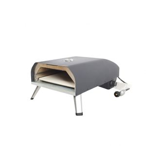 Mini Horno de Pizza Portátil para Exteriores, Revestimiento Negro, Funciona con Pellets, Carbón y Leña - Product Image 6