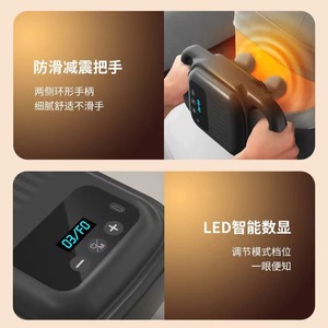 Pistola de masaje de tejido profundo con 4 cabezales, 12 niveles de velocidad, motor sin escobillas, inalámbrica y recargable para alivio muscular en la espalda baja - Product Image 1