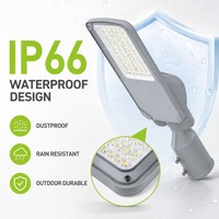 Lampadaire LED extérieur fiable de 50W avec certificats complets pour l'éclairage résidentiel, les parcs, les zones rurales et municipales, et la construction