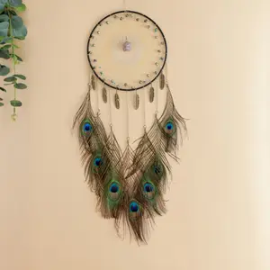 Creative peacock feather dream catcher pendant wedding wedding decoration handmade feather dream catcher