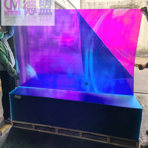 Feuilles acryliques pour la découpe laser Panneau miroir acrylique rouge de 3mm avec indice de réfraction élevé et sans déformation Expédition d'échantillon gratuit - Product Image 2