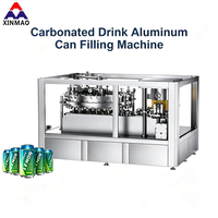 Ligne de production de machines de remplissage de canettes en aluminium pour boissons gazeuses, eau gazeuse, 6000 CPH, 330 ml