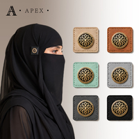 APEX Étiquettes en cuir personnalisées OEM ODM pour hijabs, abayas, vêtements, foulards, coiffes, sacs à main, patchs en cuir avec logo métallique