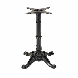 Base de meuble industriel en fonte noire, pied rond Antique, café, salle à manger, rectangulaire, haut, Restaurant, hôtel, Base supérieure en bois - Product Image 1