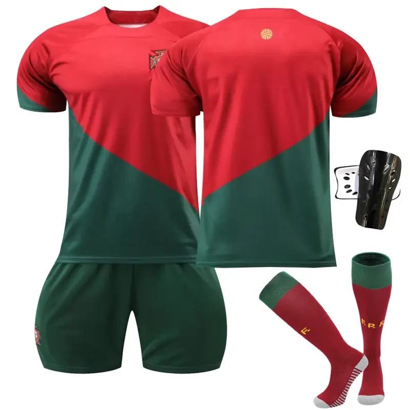 Fabriek Directe Verkoop Voetbal Uniform Zomer 100% Polyester Nationale Voetbal Jersey Set