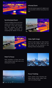 SIYI ZT30 Optical 4 Sensors 4K AI 180X Hybrid <b>Gimbal</b> <b>Camera</b> Thermal Imaging With 1.2KM Laser Rangefinder - Product Image 6