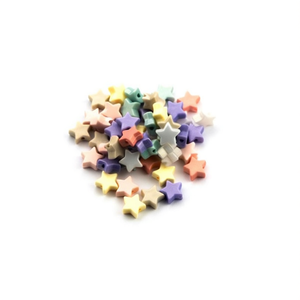 Perline a forma di stella Ilan 5x10mm colori pastello 50 pezzi per la creazione di gioielli - Product Image 2