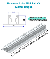 Support de fixation universel pour panneaux solaires ART SIGN en aluminium pour toiture trapézoïdale avec coussinet étanche – Système de montage solaire