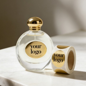 Etiqueta Adhesiva de Lujo con Diseño Personalizado y Logotipo en Dorado para Envases de Cosméticos, Impresión de Etiquetas Impermeables para Perfumes - Product Image 5
