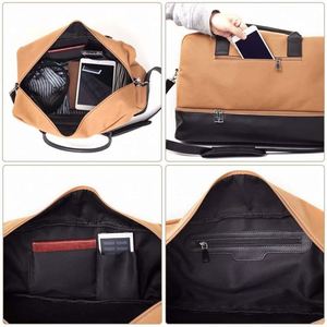 Bolsa de viaje de fin de semana de moda al por mayor, éxito de ventas en 2022, de fábrica BSCI, para mujer, equipaje de mano, bolsa de lona para viaje de damas. - Product Image 3