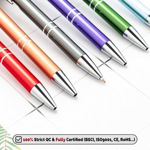Stylo publicitaire promotionnel, stylo à bille personnalisé, stylo gel métallique avec impression de logo personnalisé, sérigraphie de logo, marque de l'entreprise - Product Image 5