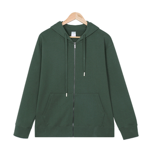 Fabricants de vêtements, veste à <span class=keywords><strong>capuche</strong></span> zippée personnalisée en coton 100% 350 grammes, <span class=keywords><strong>sweat</strong></span>-shirt épais à manches longues pour l'automne et l'hiver - Product Image 4
