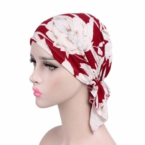 Women Soft Wrinkle <b>Head</b> Scarf Chemo Hat Turban Pre-Tied Headwear Bandana Headscarf Tichel for <b>Head</b> <b>Cover</b> Hair Loss Scarf Wrap - Product Image 2