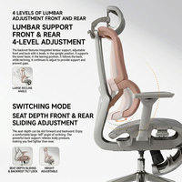 Chaise de bureau ergonomique en gros, chaise d'ordinateur réglable, chaise de visiteur de bureau entièrement en maille pour le travail et le bureau