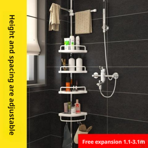Étagère de salle de bain de plafond Étagère d'angle Salle de bain Étagère rétractable - Product Image 2