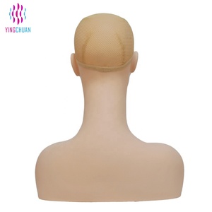 Head mannequin with bust wig headstand for wigs display - Product Image 5