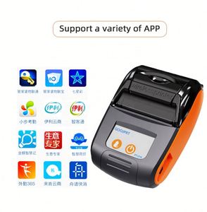Портативный мини-термопринтер Rollo PT210 Pos 2 дюйма, восстановленный, для чеков и билетов, с Bluetooth, синий - Product Image 2