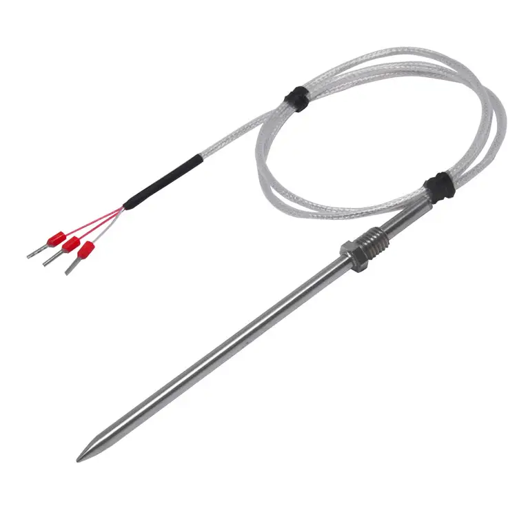 PT100 Thermocouple Resister เซ็นเซอร์อุณหภูมิกันน้ำสอบสวนอาหารสอบสวนเซ็นเซอร์