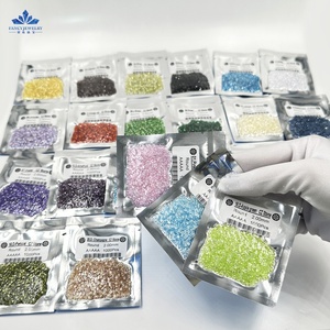 Wuzhou <span class=keywords><strong>prix</strong></span> de gros rond en vrac CZ pierre noir grenat améthyste péridot Champagne saphir couleur CZ 5A zircon cubique blanc - Product Image 1