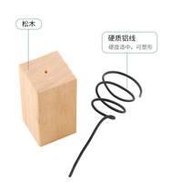 Support pour plantes à air à base de bûche personnalisé-Accessoires pour broméliacées à air-Décoration florale sans sol