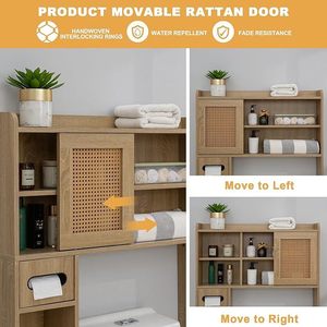 Estante de almacenamiento para baño transfronterizo, estantería de pie para inodoro/ducha/luvetero, estantería de almacenamiento para lavadora/inodoro - Product Image 5