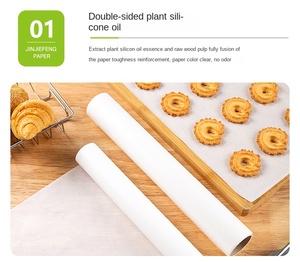 Arriart, venta al por mayor, papel de pergamino desechable para hornear, Jumbo rollo, hoja de papel para hornear personalizada, rollo de papel para hornear antiadherente - Product Image 3