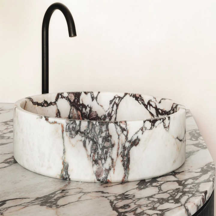 Modern Purple Marble Bathroom Vanity Wash Basin YDSTONE