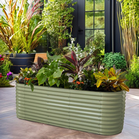 Topstar Kit de pot de fleurs modulaire en métal 9-en-1 extra haut de 32 pouces, grande et petite décoration intérieure pour pépinière et jardin