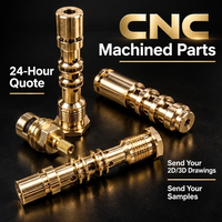 Pièces tournées en laiton CNC de précision, services de fraisage CNC sur mesure, bobines de soupape, composants métalliques hydrauliques