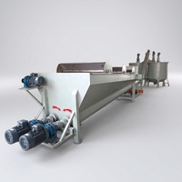 Réservoir de lavage et de séparation des matériaux flottants et coulants, réservoir de rinçage des bouteilles d'eau minérale, machine à laver le plastique