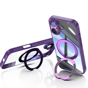 360 ° Funda para Teléfono con Soporte Giratorio y Protector de Lente para iPhone 17 16 15 14 13 12 Pro Max Air, Cubierta Mate con Soporte Magnético - Product Image 6