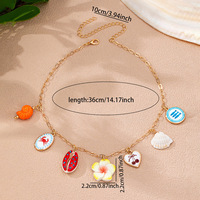 Collier à breloques côtières 3 couches de perles, fabrication OEM/ODM de bijoux fantaisie, perles en résine rose, pendentifs émail cœur, étoile de mer, coquillage, soleil