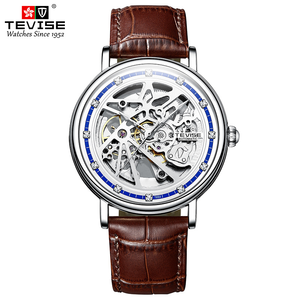 casual fashion men's <b>watch</b> with leather strap, luminous automatic <b>mechanical</b> <b>watch</b>, business and fashionable <b>mechanical</b> <b>watch</b> - Product Image 4