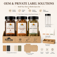 Set de Especias de Marca Privada con Anís Estrellado, Canela en Barra y Hojas de Laurel, Empaque OEM