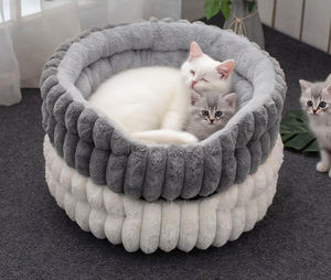 Großhandel Hersteller Individuelles Logo Weiches Warmes Plüsch-Hundebett Katzenbett Haustierprodukt - Product Image 1