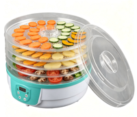 Déshydrateur alimentaire rotatif électrique BAIYI, 5 plateaux, plastique, usage domestique, 250W, efficacité énergétique