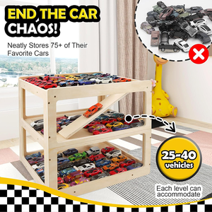 Garaje <span class=keywords><strong>de</strong></span> juguete a escala 1/64 para coches <span class=keywords><strong>de</strong></span> fundición a presión, estuche <span class=keywords><strong>de</strong></span> almacenamiento para <span class=keywords><strong>Hot</strong></span> <span class=keywords><strong>Wheels</strong></span>, <span class=keywords><strong>diorama</strong></span> <span class=keywords><strong>de</strong></span> garaje, rampa <span class=keywords><strong>de</strong></span> estacionamiento para coches <span class=keywords><strong>de</strong></span> juguete - Product Image 3