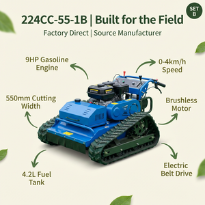 Tagliaerba Telecomandato Cingolato <span class=keywords><strong>Garfield</strong></span> 224CC 60 °   Tagliaerba Industriale RC a Benzina per Pendenze, per Fattorie e Giardini - Product Image 6