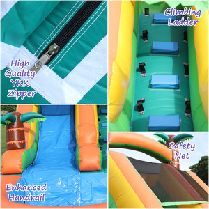 Toboggan gonflable 21x9x12 pieds pour l'extérieur, la cour, les jouets gonflables à souffler, accessoires, toboggan aquatique pour les tout-petits et les enfants - Product Image 5